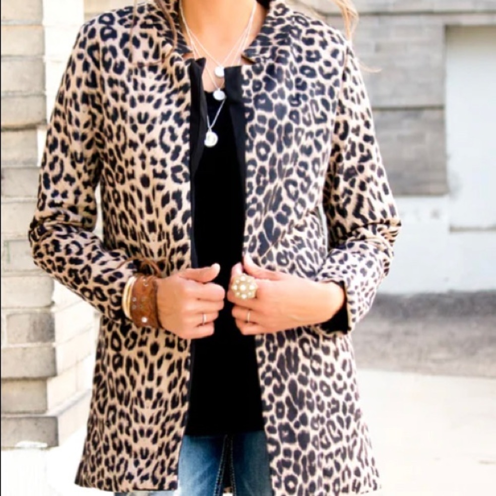 Leopard Blazer